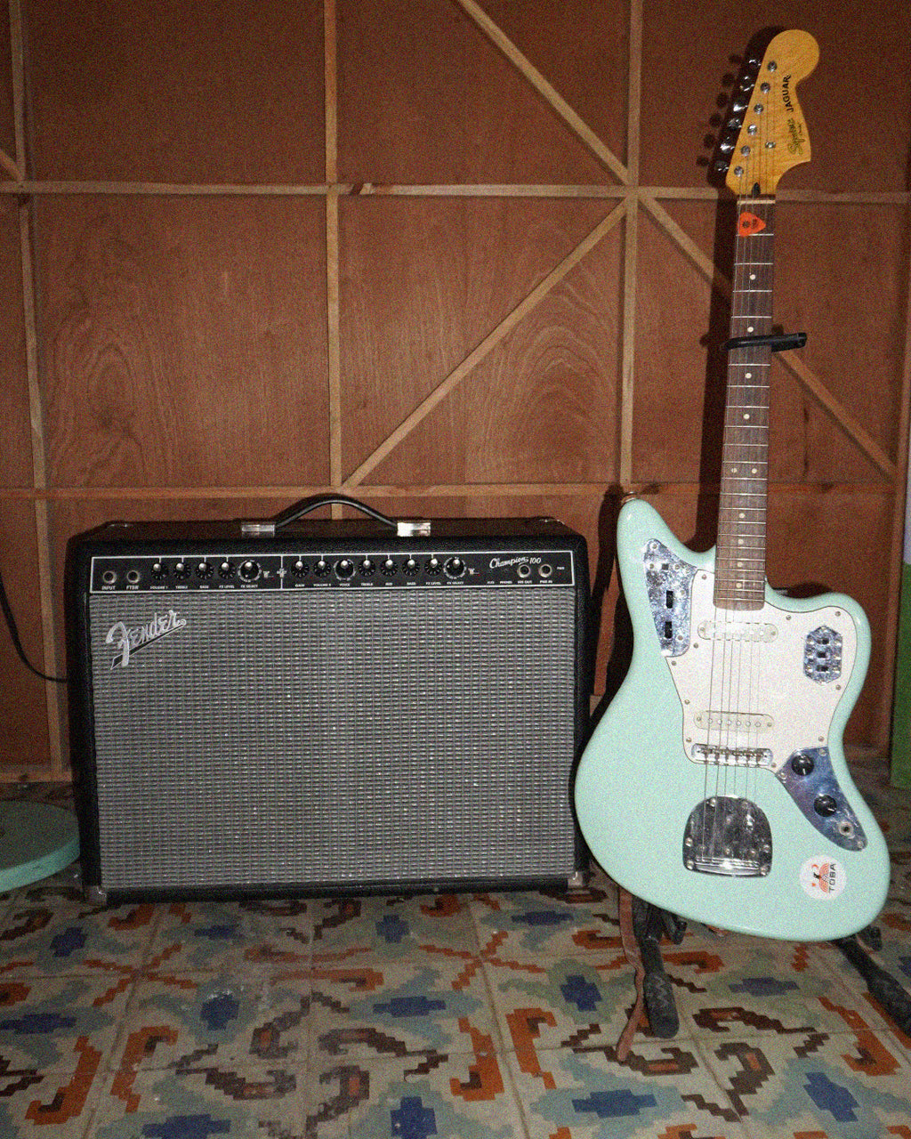 Squier Jaguar Surf Green + Tahali