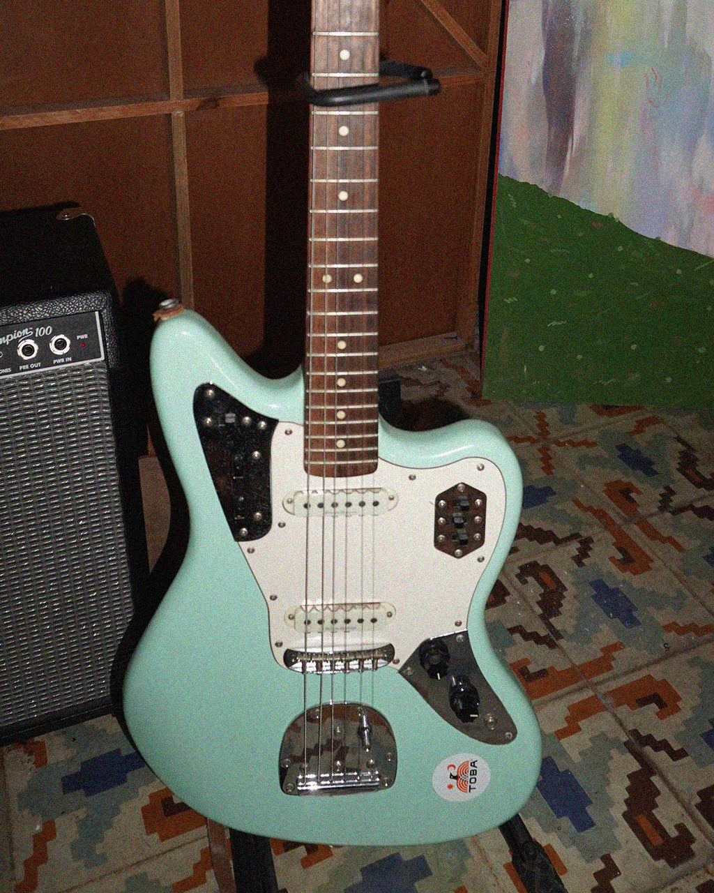 Squier Jaguar Surf Green + Tahali