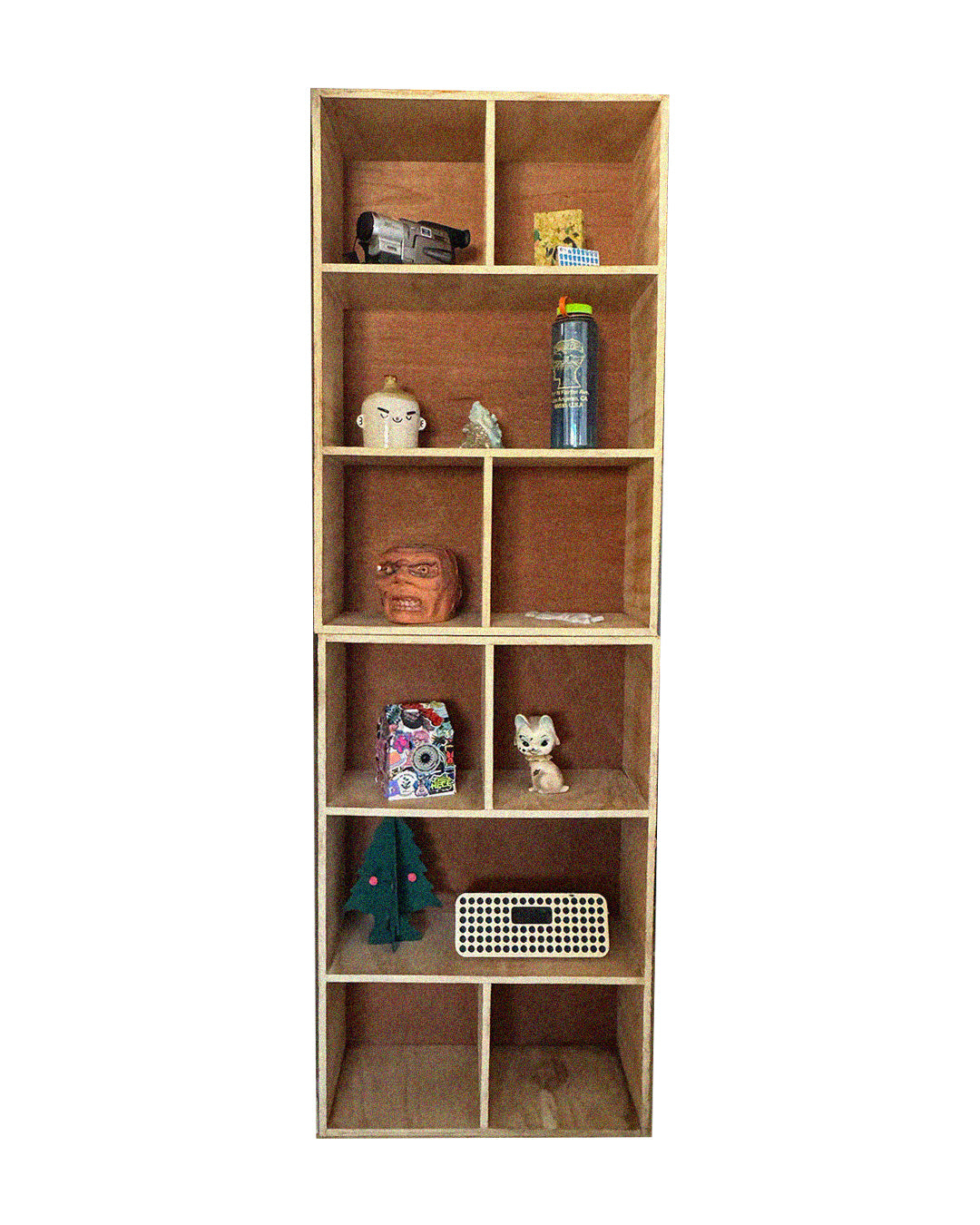 Librero modular de madera | 2 módulos apilables