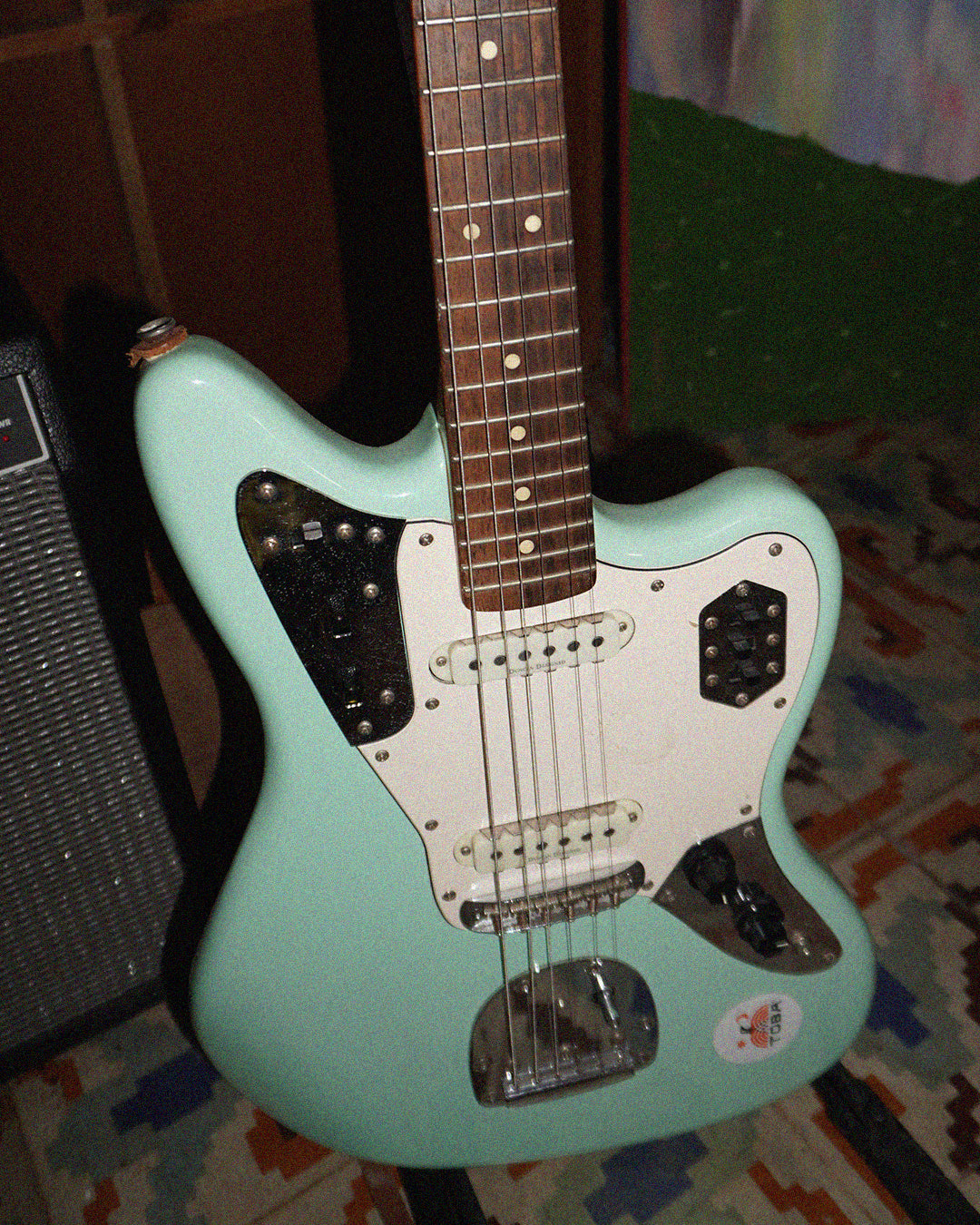 Squier Jaguar Surf Green + Tahali